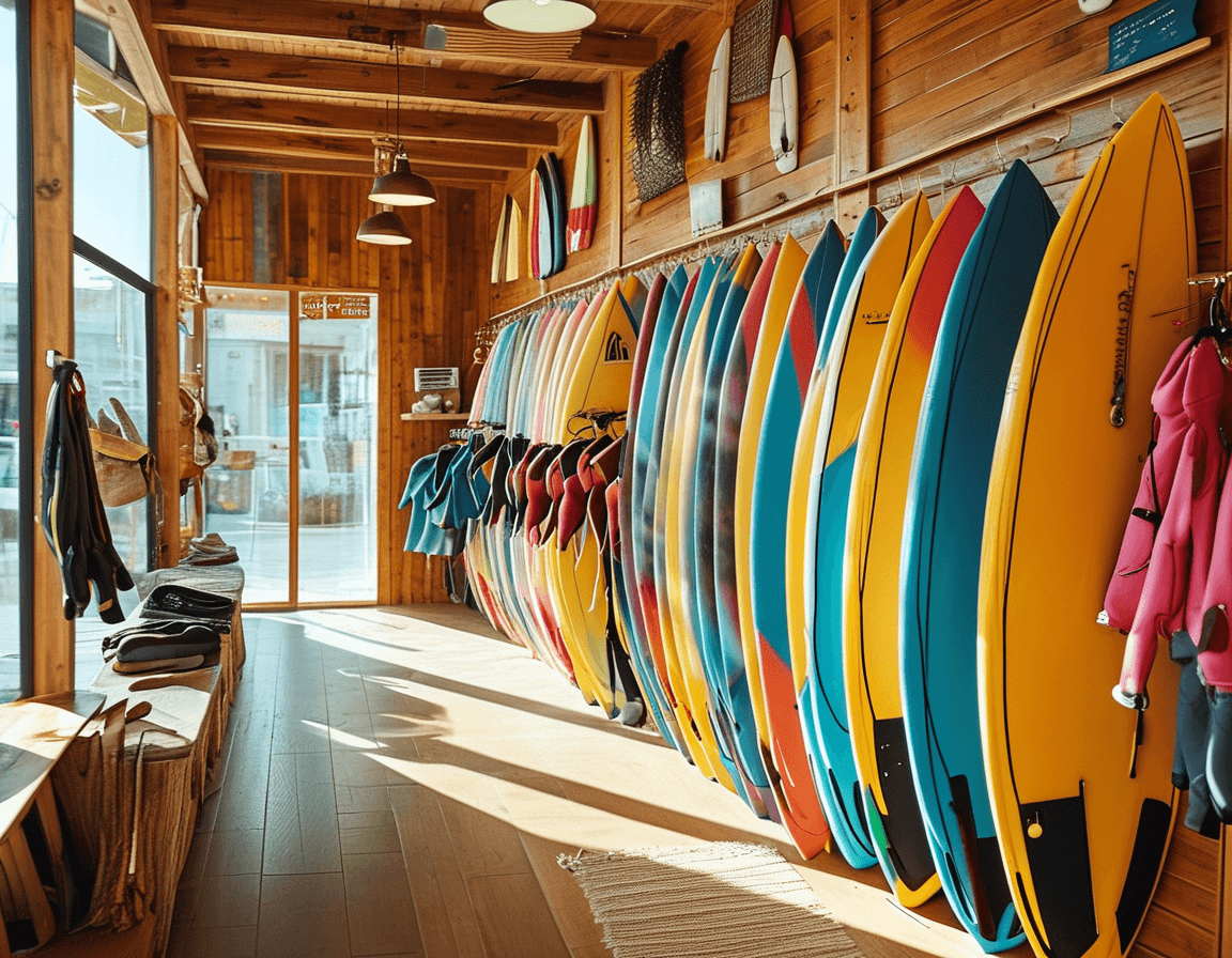 Your shop in front of thousands of traveling surfers